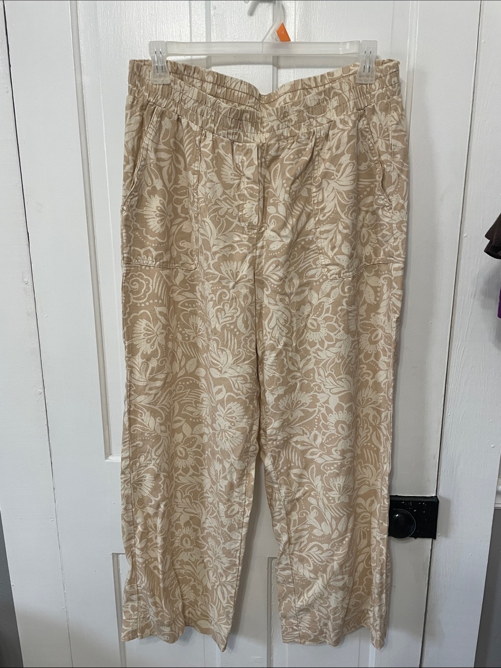 Rafaella Beige and Cream Wide Leg Pants